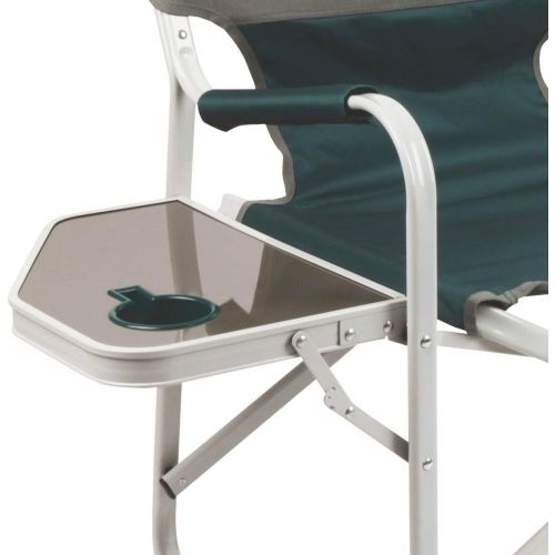콜맨 Coleman Outpost Breeze Portable Folding Deck Chair with Side Table