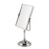 HUMAKEUP Double-Sided Rectangular Makeup Mirror 8-inch Dressing Table Metal Chrome Mirror Mirror Rotating High Definition