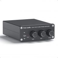 [아마존베스트]2 Channel Stereo Audio Amplifier Receiver Mini Hi-Fi Class D Integrated Amp 2.0CH for Home Speakers 100W x 2 with Bass and Treble Control TPA3116(with Power Supply) - Fosi Audio TB