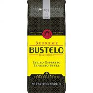 Cafe Bustelo Supreme by Bustelo Espresso Style Dark Roast Whole Bean Coffee, 16 Ounces (Pack of 8)