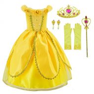 Party Chili Princess Dress Up Costume for Girls Birthday Party with Accessories