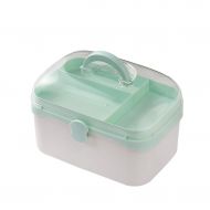 WCJ Transparent Household Medicine Box Medicine Storage Box First Aid Kit Medical Box Dormitory Small Medicine Box (Size : S)