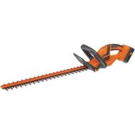 BLACK+DECKER 40V MAX* Lithium-Ion 22-Inch Cordless Hedge Trimmer (LHT2240),Red/Grey