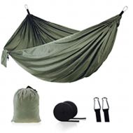 TEXXIS Portable Outdoor Camping Double Hammock 210T Parachute Nylon Indoor Casual Swing Hammocks