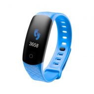 SLONG Fitness Tracker, Activity Tracker Watch with Heart Rate Monitor, Waterproof Smart Fitness Band with Pedometer, Calorie Counter, for Kids Women and Men,Blue