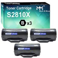 MM MUCH & MORE Compatible Toner Cartridge Replacement for Dell S2810x 593 BBMF 47GMH to Used with Dell S2810dn H815dw S2815 S2815dn Printers (3 Pack, Black, High Yield)