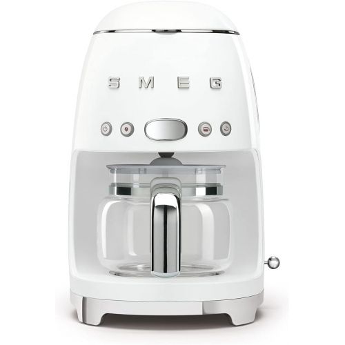 스메그 Smeg 50s Retro Style Aesthetic Drip Coffee Machine, White