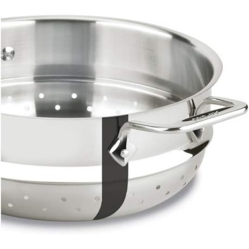  All-Clad E414S564 Stainless Steel Steamer Cookware, 5-Quart, Silver - 2100078498