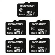 INLAND Micro Center 32GB Class 10 Micro SDHC Flash Memory Card with Adapter for Mobile Device Storage Phone, Tablet, Drone & Full HD Video Recording - 80MB/s UHS-I, C10, U1 (5 Pack)
