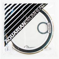 Aquarian Drumheads SKPII22WH Super-Kick II Prepack 22-inch Bass Drum Head, gloss white