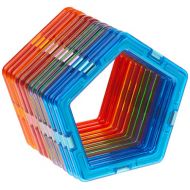 Magformers Pentagon 12 Pieces Rainbow Colors, Educational Magnetic Geometric Shapes Tiles Building STEM Toy Set Ages 3+