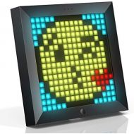 [아마존베스트]Divoom Pixoo Pixel Art Digital Frame, Programmable 16 x 16 RGB LED Panel, Smart Clock with Social Media Notification, 7.18 Inch Home Decor Calendar Clock for iOS & Android (Black)