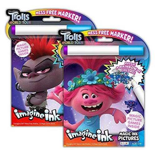  [아마존베스트]Trolls World Tour DreamWorks Trolls Coloring and Activity Set Ultimate Bundle ~ Trolls Activity Book, Mess-Free Coloring Books, Stickers, and Stampers (Trolls Party Supplies)