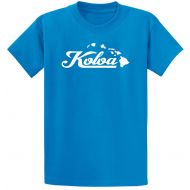 Joe's USA Koloa Cursive Island Logo Cotton T-Shirts in Regular, Big and Tall Sizes