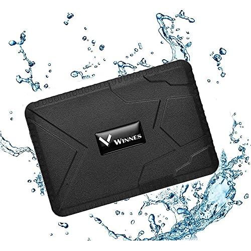  Winnes GPS Tracker, Strong Magnet Car Truck Vehicle GPS Tracker 120 Days Long Standby GPS Tracking, Waterproof Real Time Tracking GPS Locator Professional Anti Theft GPS Alarm Trac