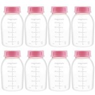 Maymom Breast Pump Bottle Compatible with Medela Pump in Style MaxFlow, Freestyle, Swing Maxi Pump, Maymom Breastshields; Compatible with Ameda MYA Joy, Finesse and Purely Yours Pumps; 8pc/pk
