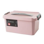 Black Temptation Portable Handheld Family Medicine Cabinet First Aid Kit Storage Box Pink