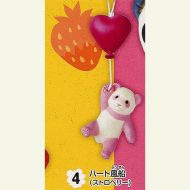 Flying Panda strap Sweet (Sweet) 4: Heart balloon (Strawberry) Epoch Gachapon