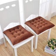Brand: LucaSng LucaSng Set of 2 Cushions Seat Block Floor Cushion Seat Cushion Comfortable Seat Cushion with Ribbon, brown, 45*45CM