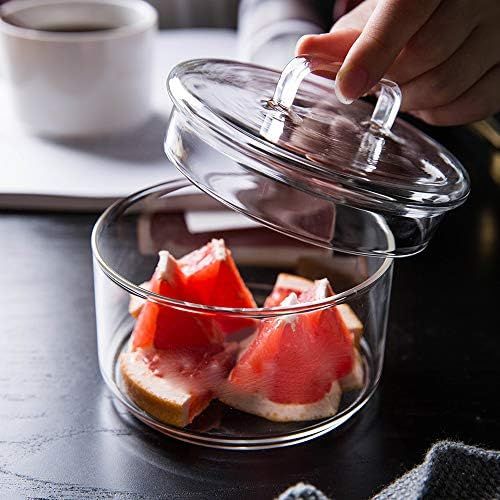  Tamume Glass Dessert Bowl Set Candy Container Tea Coffee Sugar Jars for Wedding and Party Glass Food Container