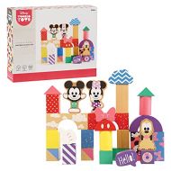 Disney Wooden Toys Mickey Mouse & Friends Block Set, 28 Piece Set Includes Mickey Mouse, Minnie Mouse, and Pluto Block Figures, Amazon Exclusive, by Just Play