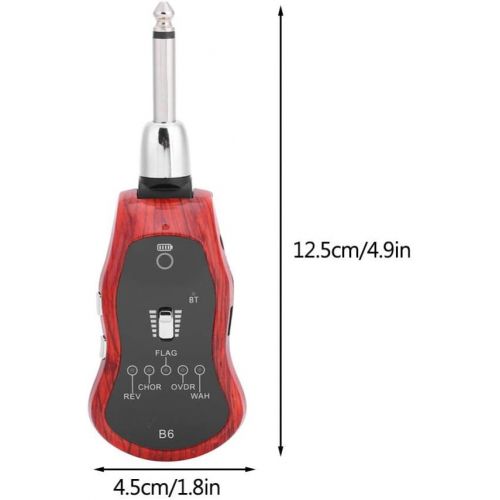  [아마존베스트]Acogedor Wireless Guitar System Electric Guitar Effects Bluetooth Guitar Effect - Portable Rechargeable Durable USB Bluetooth 5 Sound Mode 6.35mm Guitar Synthesize Connector