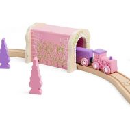 Bigjigs Rail Pink Brick Tunnel - Other Major Wooden Rail Brands are Compatible