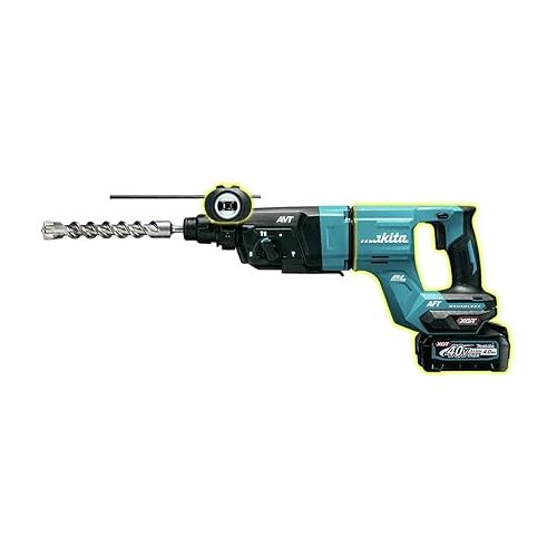  Makita GRH07M1 40V max XGT Brushless Lithium-Ion 1-1/8 in. Cordless AFT/AWS Capable Accepts SDS-PLUS Bits AVT D-Handle Rotary Hammer Kit (4 Ah)