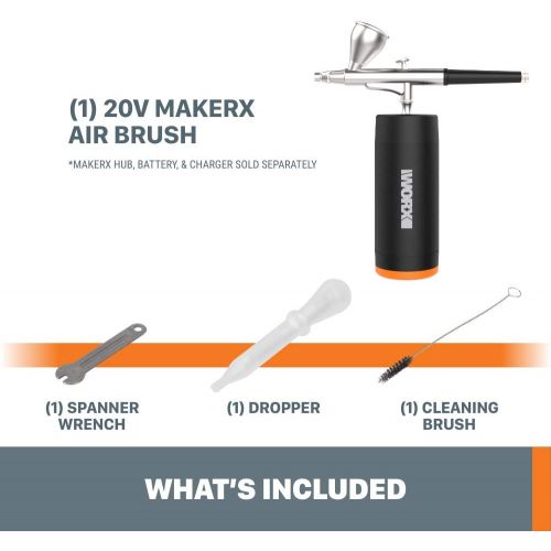  [아마존베스트]Worx WX742L.9 20V MAKERX Air Brush - Hub, Battery, and Charger sold separately