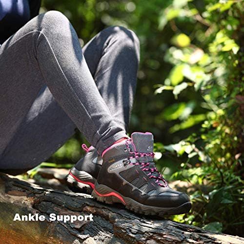  [아마존베스트]Clorts Womens Hiker Waterproof Lightweight Hiking Camping Boot Outdoor High-Traction Grip Backpacking Shoe