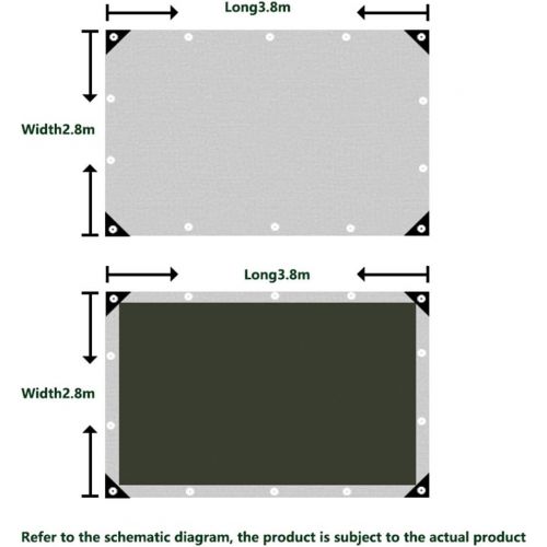  WXX-tarpaulin Tarpaulin Outdoor Thickened Army Green Premium Quality Cover Rainproof Waterproof Sunscreen Ground Sheet Covers Truck Tarpaulin Canvas Tarp Sheet Four Seasons Universal (Size : 3×4