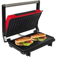 Ozavo Sandwich Toaster, Contact Grill Mini, Panini Sandwich Maker, Multifunctional Electric Grill, Small Table Grill, Non Stick Coating, Indicator Light, 750 W, Multi Way