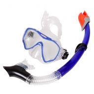 Zesion Dry-Wet Switchable Float Valve Purge Valve Tube Snorkel Mask Set Snorkeling Gear Foldable Dry Snorkel Set