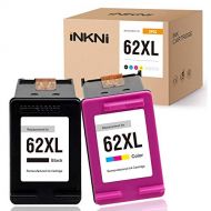 INKNI Remanufactured Ink Cartridge Replacement for HP 62XL 62 XL C2P05AN C2P07AN for OfficeJet 200 250 Envy 5660 7640 7645 5740 5540 5642 5643 5746 5745 5640 5642 8000 Printer (Bla