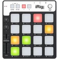 IK Multimedia iRig Pads MIDI groove controller, portable & lightweight MPC-style beat machine with 16 velocity-sensitive backlit rubber pads - studio equipment for iPhone, iPad, Android, Mac, PC