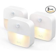 eufy by Anker, Stick-On Night Light, Warm White LED, Motion Sensor, Bedroom, Bathroom, Kitchen, Hallway, Stairs, Energy Efficient, Compact, 3-Pack