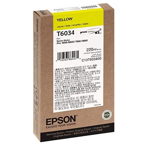 엡손 EPSON T603400 Ink44; Yellow UltraChrome K344; Stylus Pro 7880-9880 - 220ml
