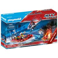 Playmobil Firefighter Set with Helicopter und Boat 70335 Promotionpack City Action Limited Edition