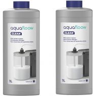 Aquafloow Milk System Cleaner for Fully Automatic Coffee Machine, Liquid Cleaner for Milk Frother, Compatible with Jura Melitta WMF Delonghi Nespresso Seaco Siemens - 2 x 1 L