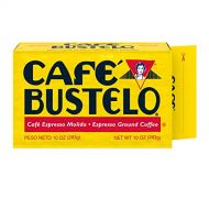 Cafe Bustelo Espresso Dark Roast Ground Coffee Brick, 10 Ounces (Pack of 24)