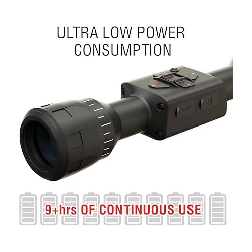  ATN Thor LTV Ultra Light Thermal Scope 4K+ 4056x3040 Thermal Sensor, 4K Video Record, 10h+ Battery Power