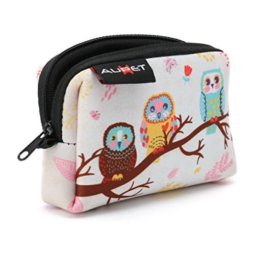  AUPET Cute Three Owls Digital Camera Case Bag Pouch Coin Purse with Strap for Sony Samsung Nikon Canon Kodak