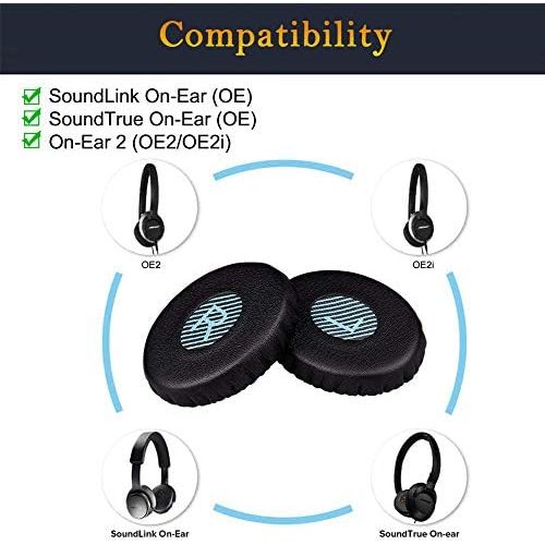  [아마존베스트]SOULWIT Professional Bose OE Replacement Ear Pads Compatible with Bose On-Ear 2 (OE2 & OE2i)/ SoundTrue On-Ear (OE)/ SoundLink On-Ear (OE) Headphones (Black)