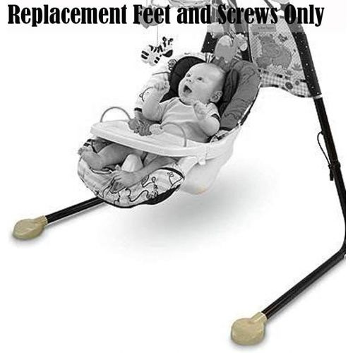  Replacement Parts for Cradle n Swing - Fisher-Price Luv U Zoo Cradle n Swing V1179 ~ Replacement 2 Feet and Screws