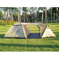Camppal Family Tent with Two Separated Rooms and in Between Tunnel and Canopy Ideal for Family Camping with Children
