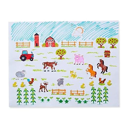  Melissa & Doug Stamp A Scene Farm | Arts & Crafts | Stamp Sets & Stencils | 4+ | Gift for Boy or Girl
