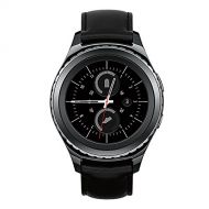 Samsung Gear S2 Classic Smartwatch w/Rotating Bezel and Leather Strap - Black