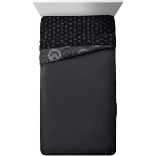  [아마존베스트]Jay Franco Overwatch Heroes Twin Comforter - Super Soft Kids Bedding - Fade Resistant Polyester Microfiber Fill (Official Overwatch Product)