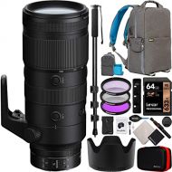 Nikon NIKKOR Z 70-200mm f/2.8 VR S Telephoto Zoom Lens for Z Mount Mirrorless Cameras 20091 Bundle with 77mm Filter Kit + Monopod + Deco Gear Photography Backpack + Photo Video Acc