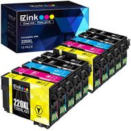 E-Z Ink (TM) Remanufactured Ink Cartridge Replacement for Epson 220 XL 220XL T220XL to use with WF-2760 WF-2750 WF-2630 WF-2650 WF-2660 XP-320 XP-420 XP-424(4 Black, 2 Cyan, 2 Mage
